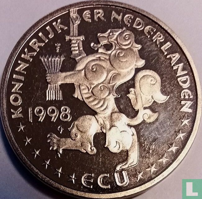 Nederland 1 ECU 1998 "Huisdieren" (koper-nikkel)