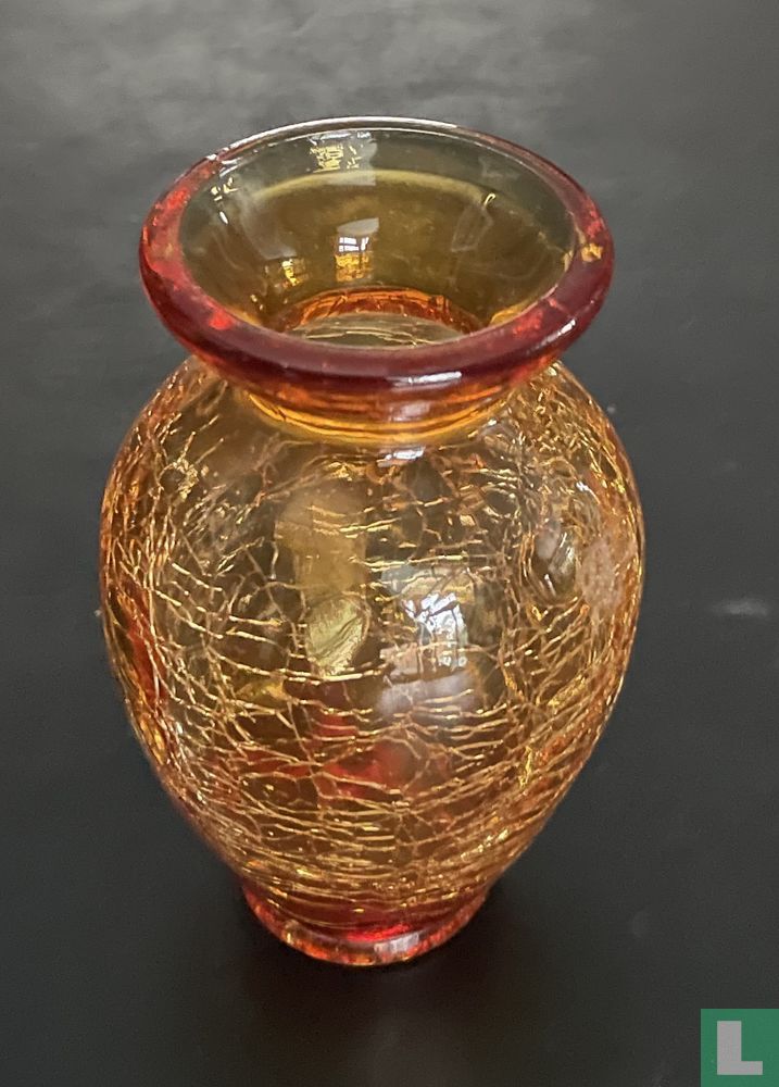 'Amberina' Craquelé-Vase