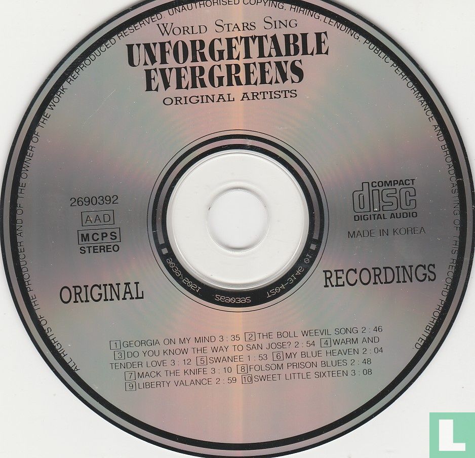 Unforgettable Evergreens