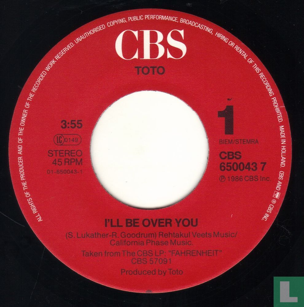 I'll Be Over You