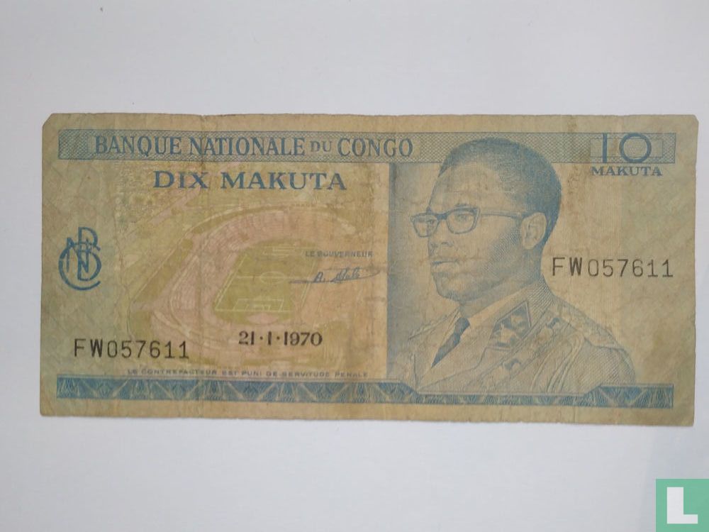 Congo 10 makuta 