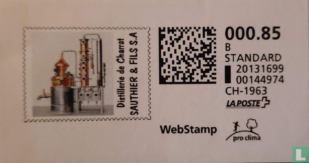 Webstamp Distillery 000.85 - Switzerland - LastDodo