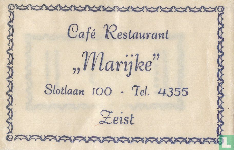 Café Restaurant "Marijke"
