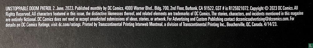 Unstoppable Doom Patrol 1