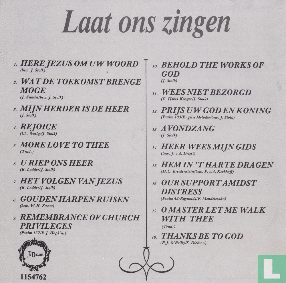 Laat ons zingen
