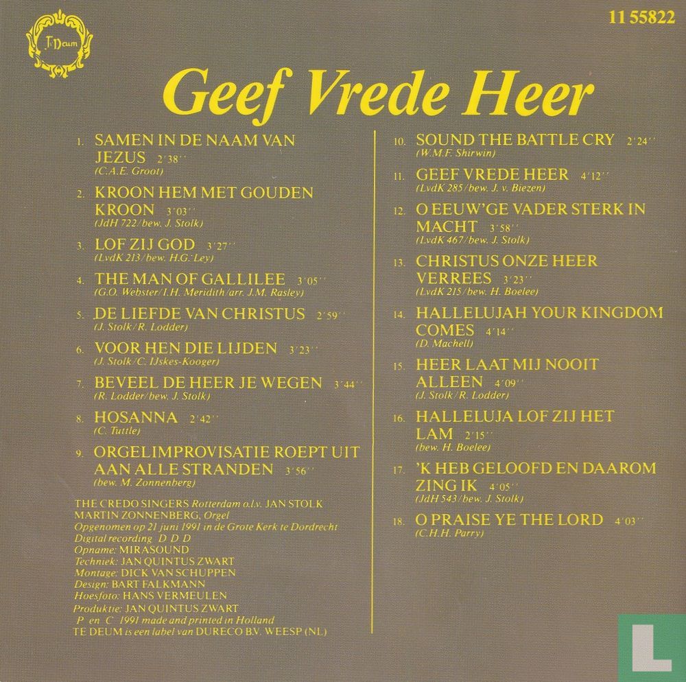 Geef vrede, Heer'