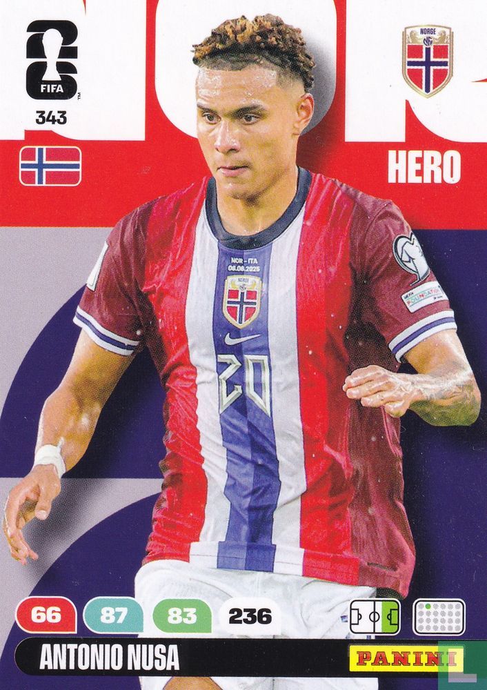 Antonio Nusa 343 2026 FIFA World Cup 2026 LastDodo antonio-nusa-343-2026-fifa-world-cup-2026-lastdodo