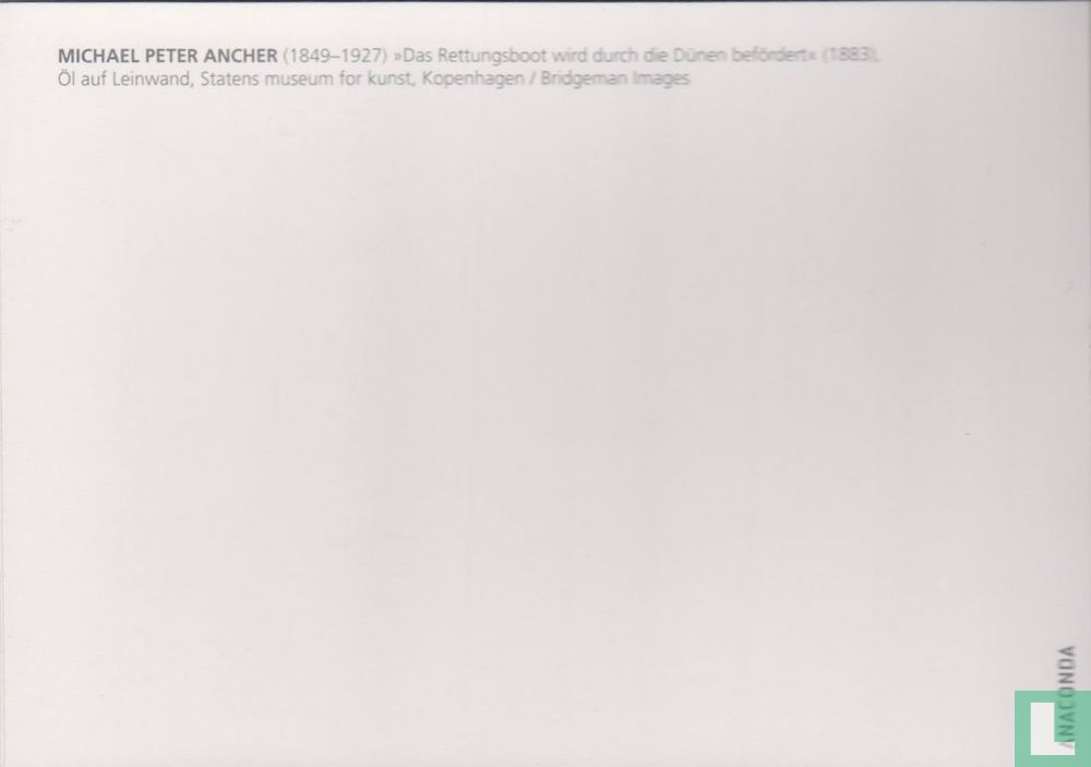Das Rettungsboot wird durch die Dünen befördert (1883)