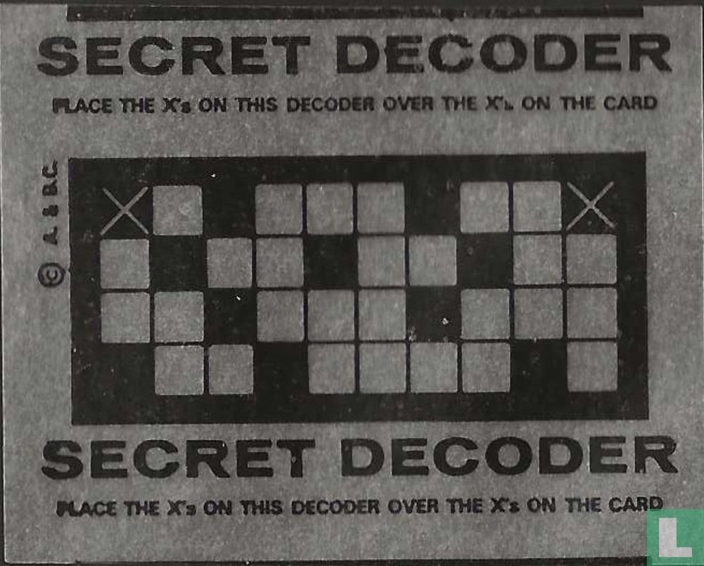Red Rider Secret Decoder Secret Decoder (1969) - The Champions - LastDodo