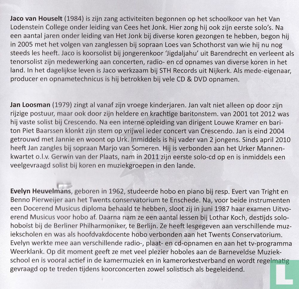 Van U wil ik zingen