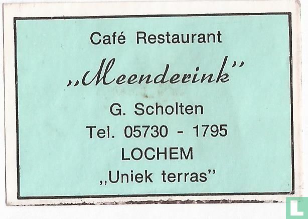 Café Restaurant "Meenderink"