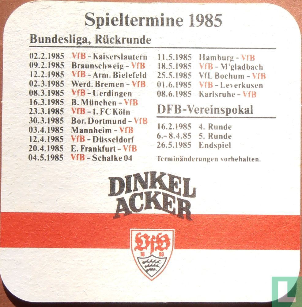 Spieltermine 1985