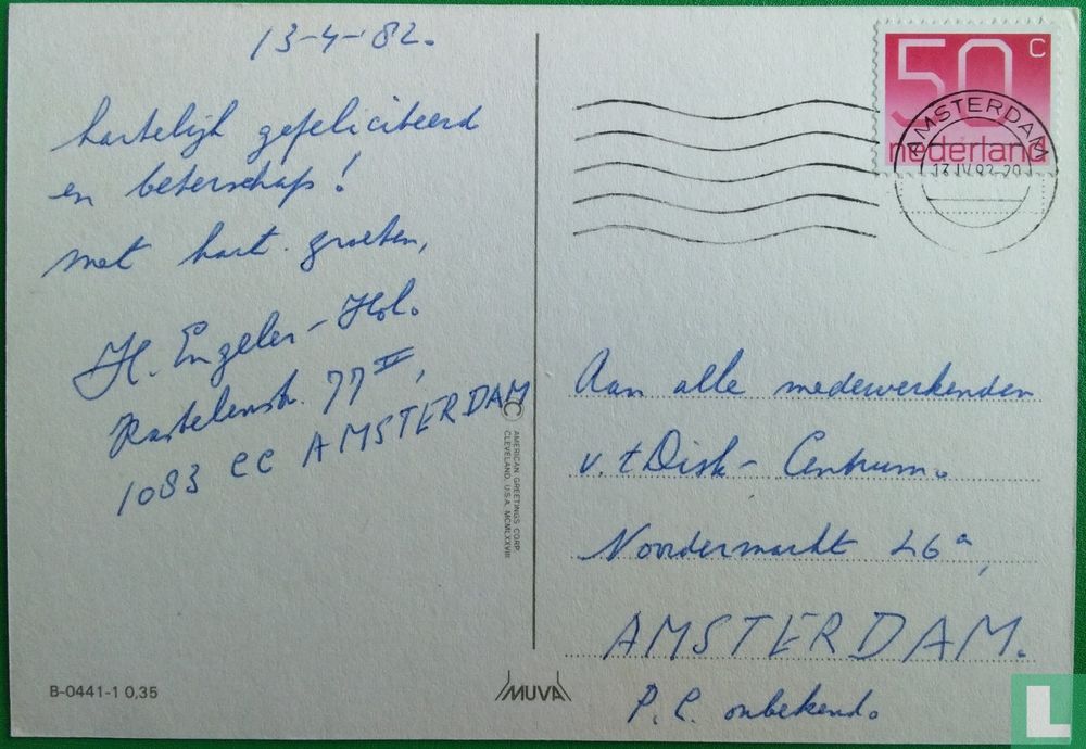Meisje als postbeambte