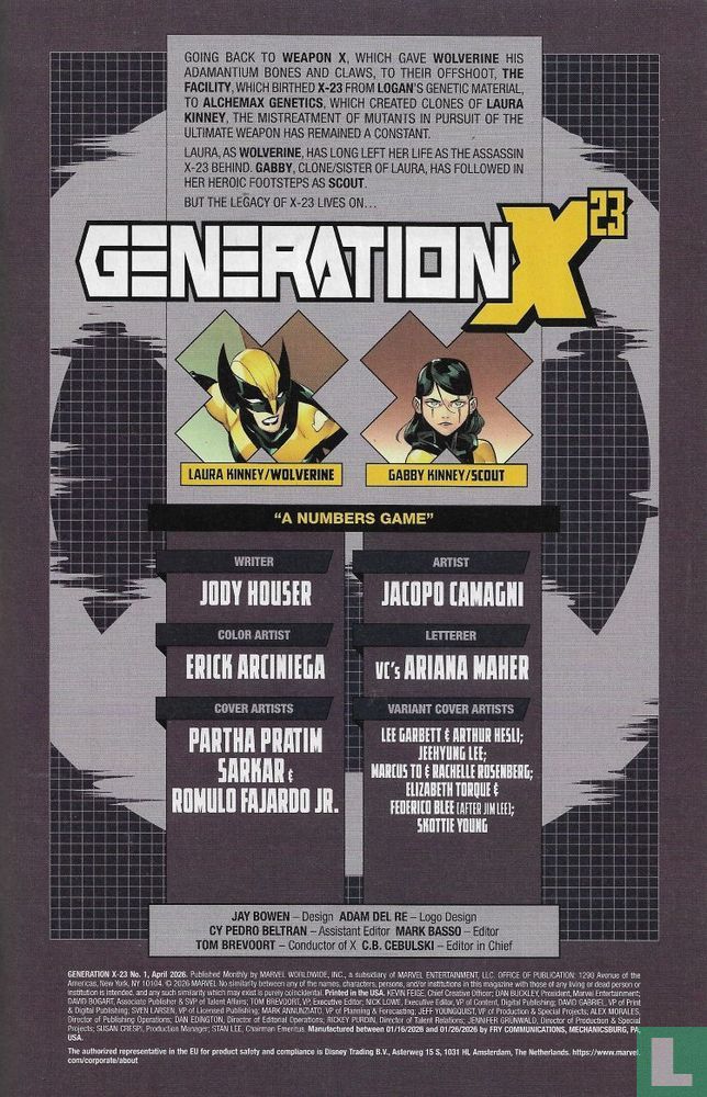 Generation X-23 #1