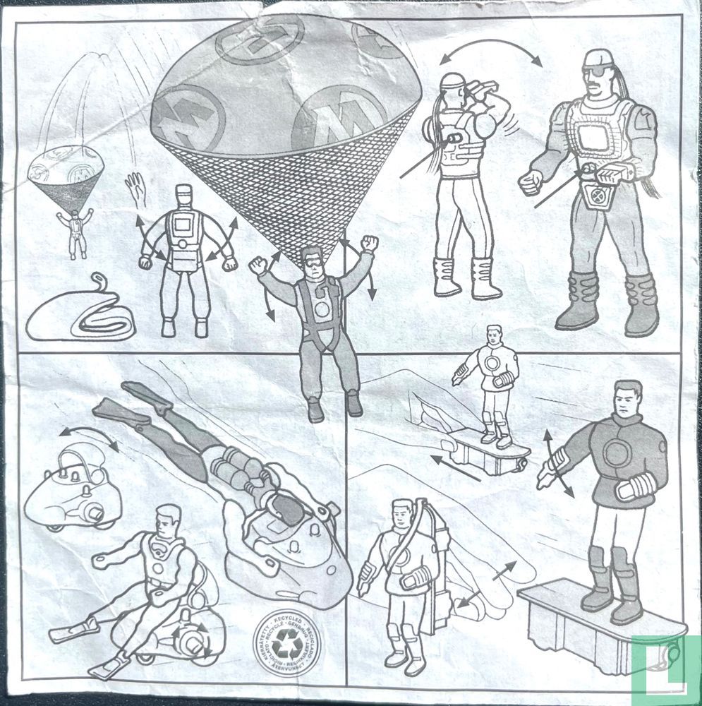 Action Man on Snowboard