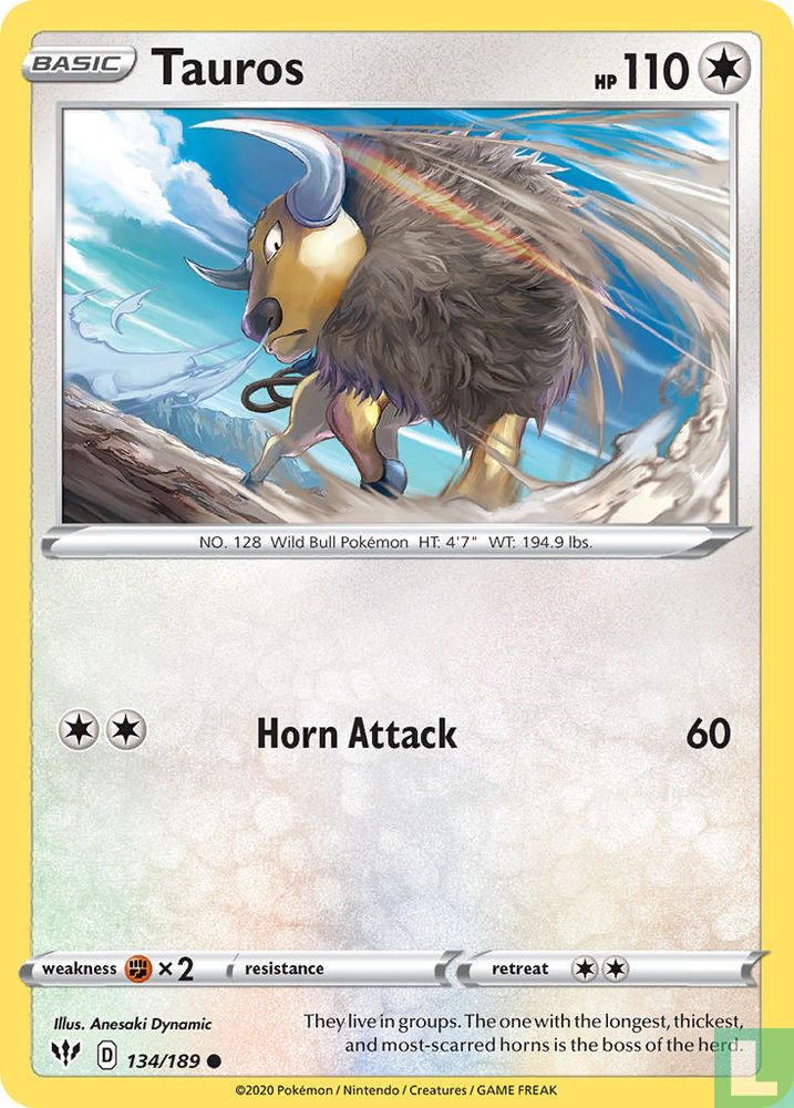 Tauros Reverse Holo