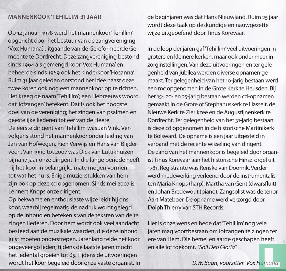 U bent alles, Heer'