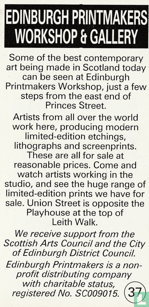 Edinburgh Printmakers Workshop & Gallery