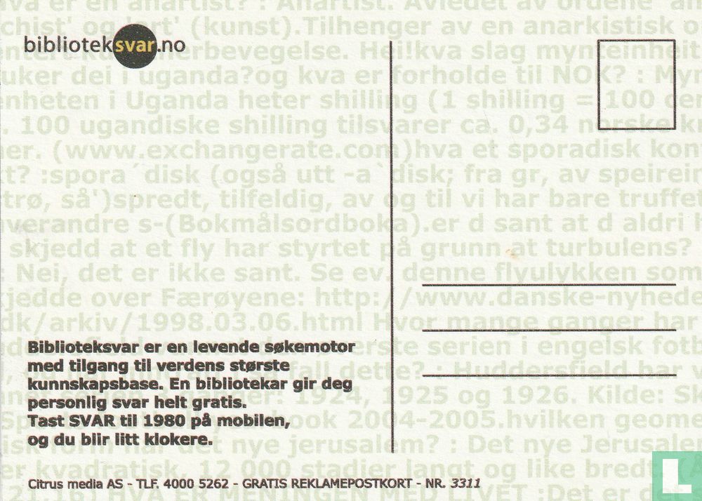 3311 - biblioteksvar