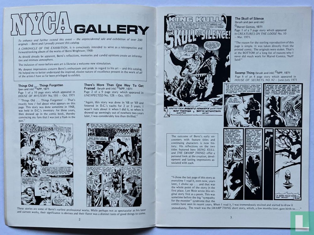 The Bernie Wrightson catalog