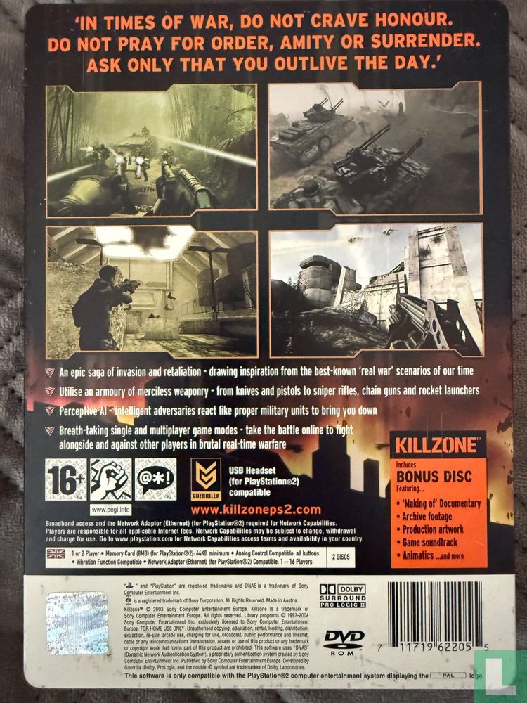 Killzone Collector's Edition