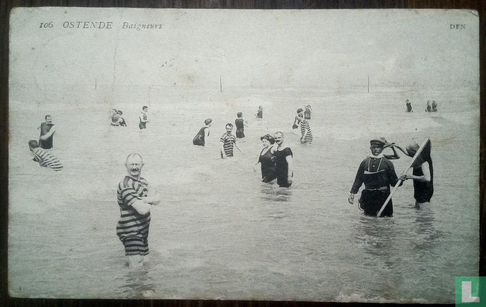 Ostende.Baigneurs.