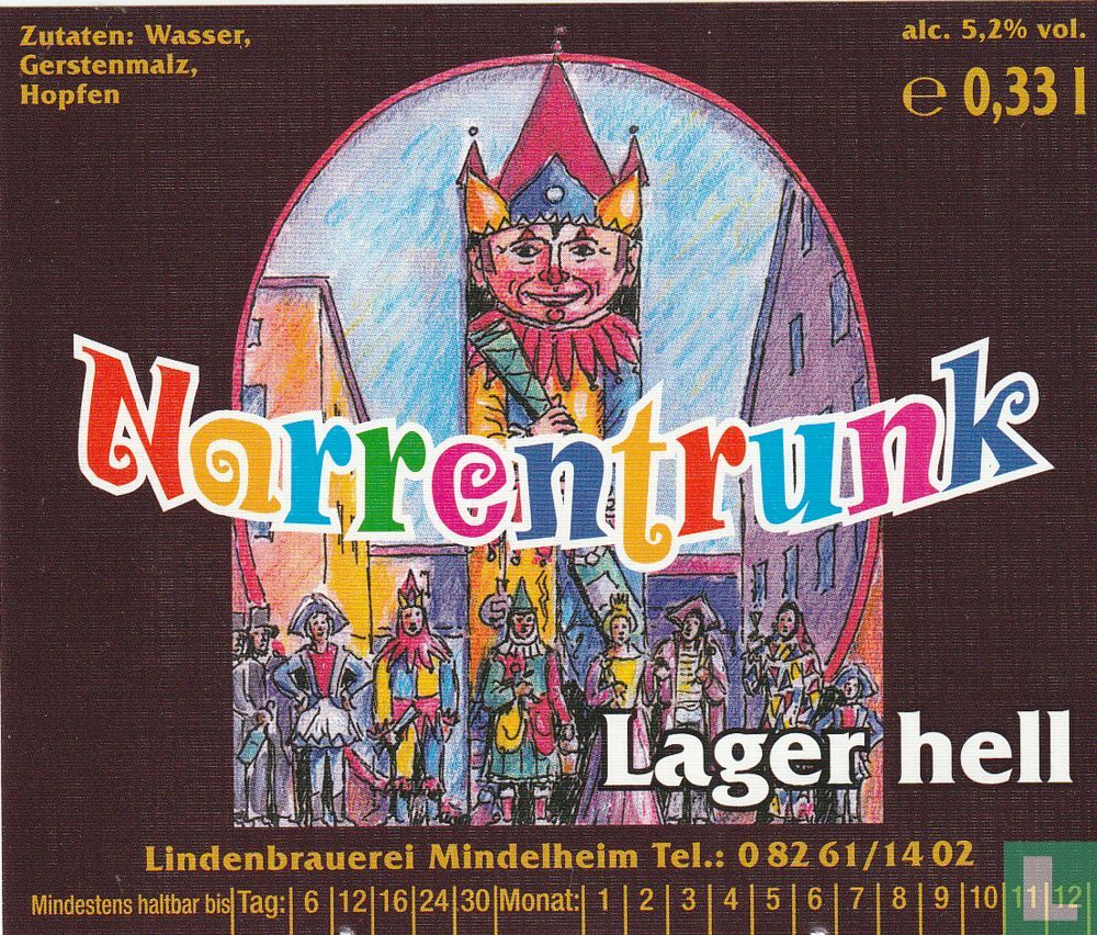 Narrentrunk Lager Hell