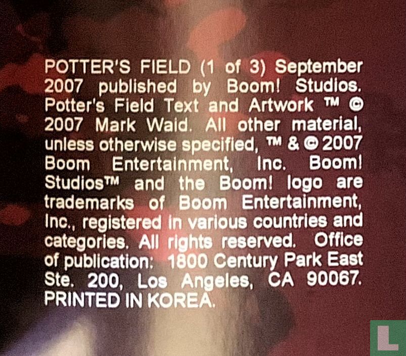Potter's Field 1
