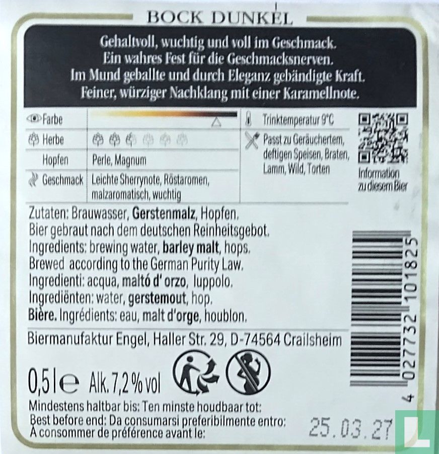 Engel Bock Dunkel