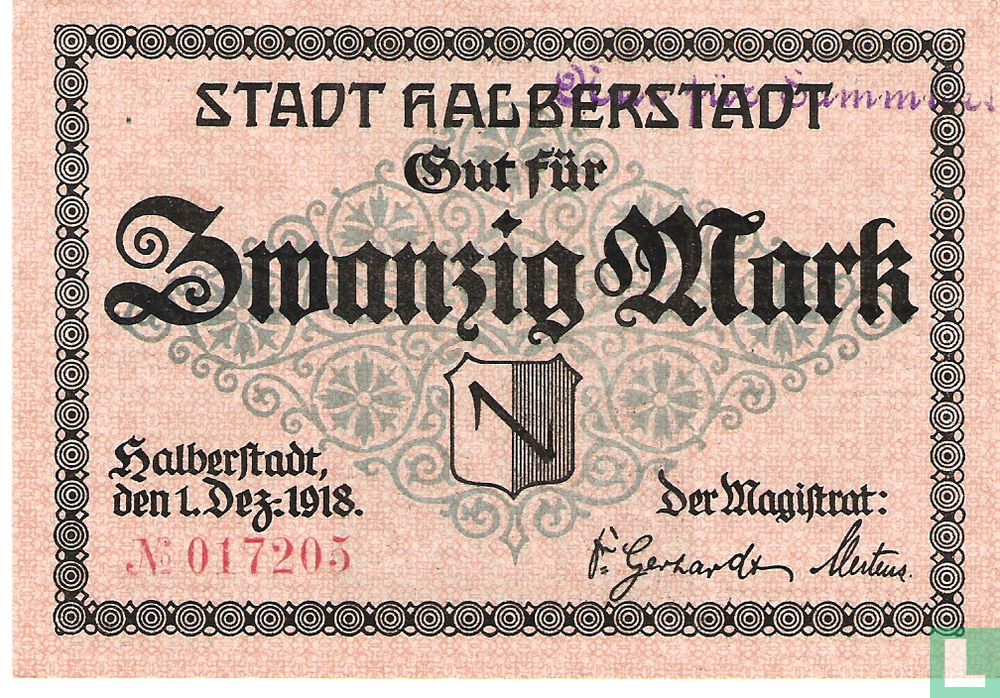 Halberstadt 20 Mark