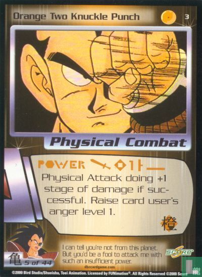 Orange Two Knuckle Punch
