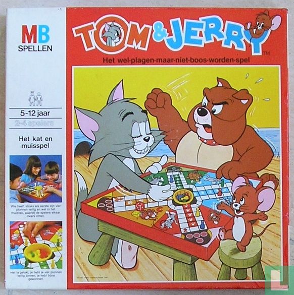Tom & Jerry Het wel-plagen-maar-niet-boos-worden-spel (1979) - Mens Erger Je Niet LastDodo