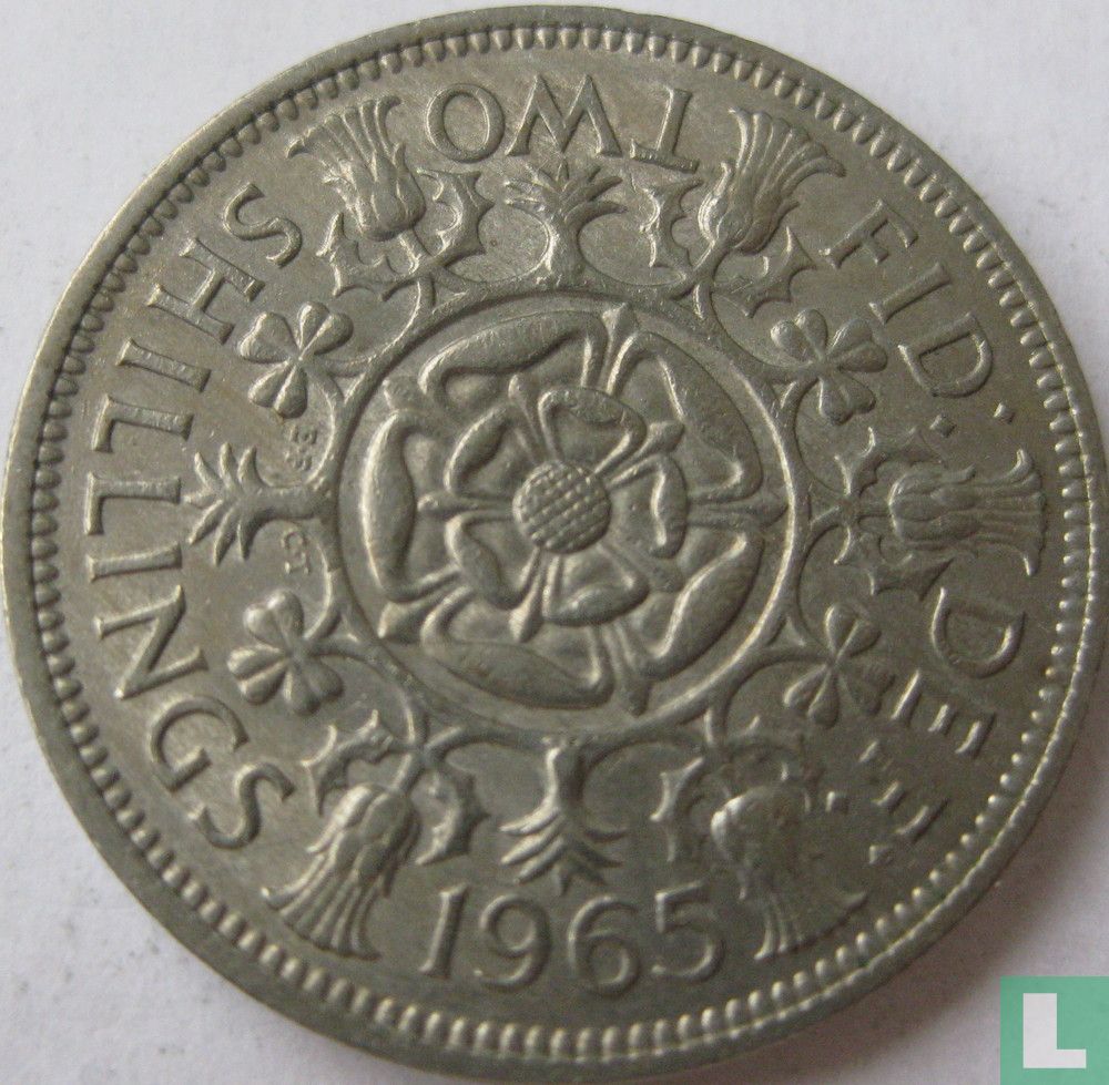 Collier Vintage 2 Shillings George VI Royaume-Uni - Cordon Noir - Neuf Avec étiquettes