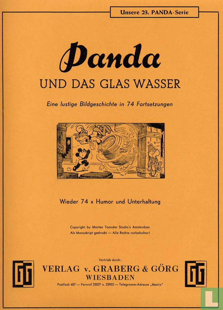 Panda und das Glas Wasser