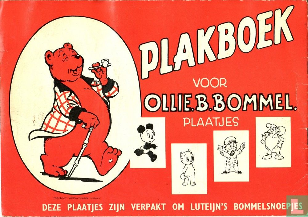 Plakboek voor Ollie B. Bommel plaatjes [cover stevig karton] 1a Stevig