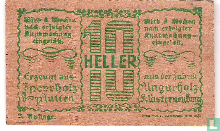 Hadersfeld 10 Heller 1920