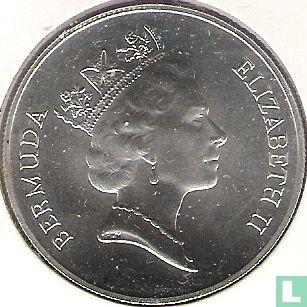 Bermuda 1 dollar 1986 (silver) "25th anniversary of the World Wildlife Fund"
