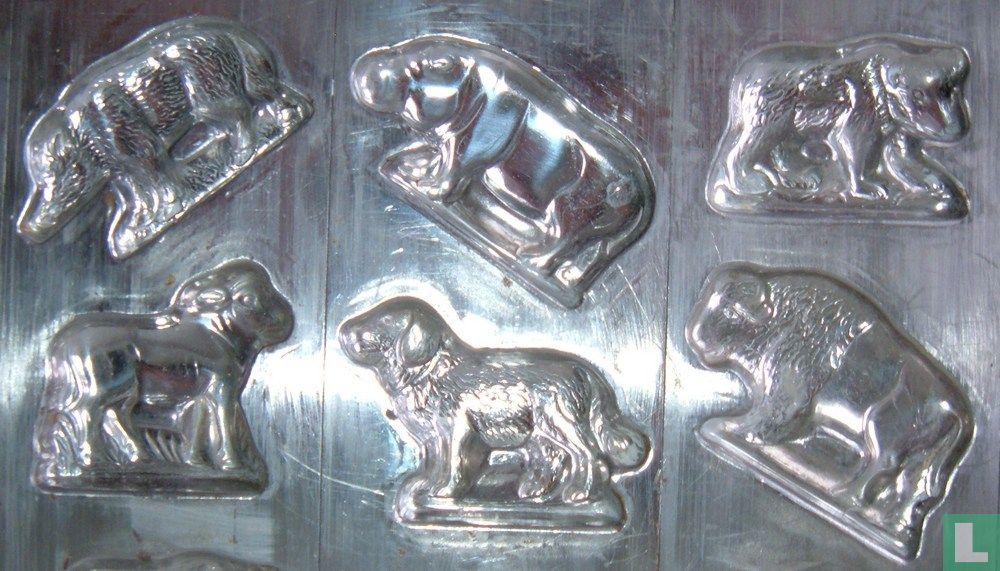 Dierenfiguren plaat
