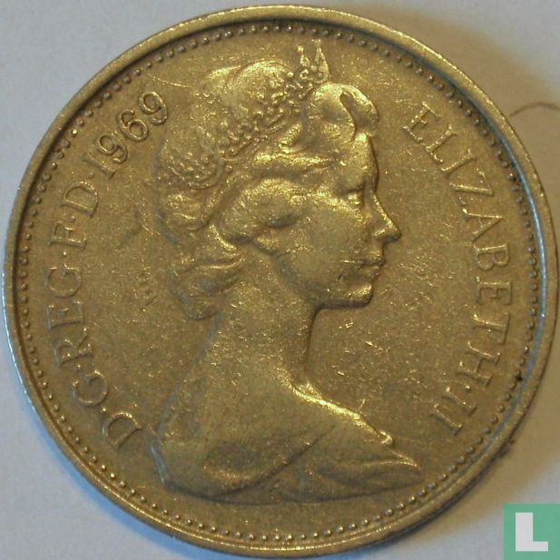 United Kingdom 5 new pence 1969 KM# 911 (1969) - United Kingdom - LastDodo