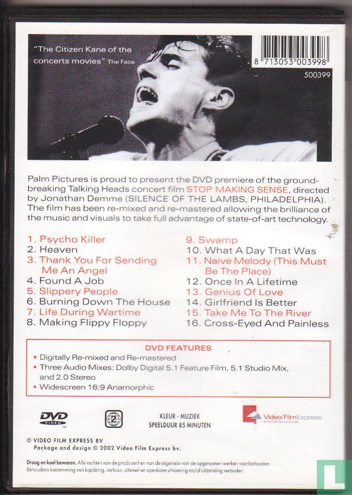 Stop Making Sense