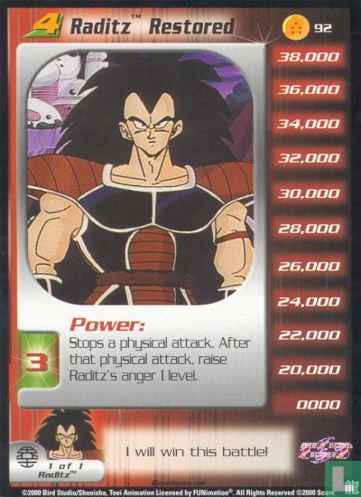 Raditz Restored (level 4)