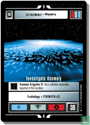 Investigate Anomaly
