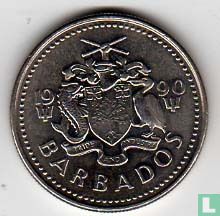 Barbados 25 cent 1990