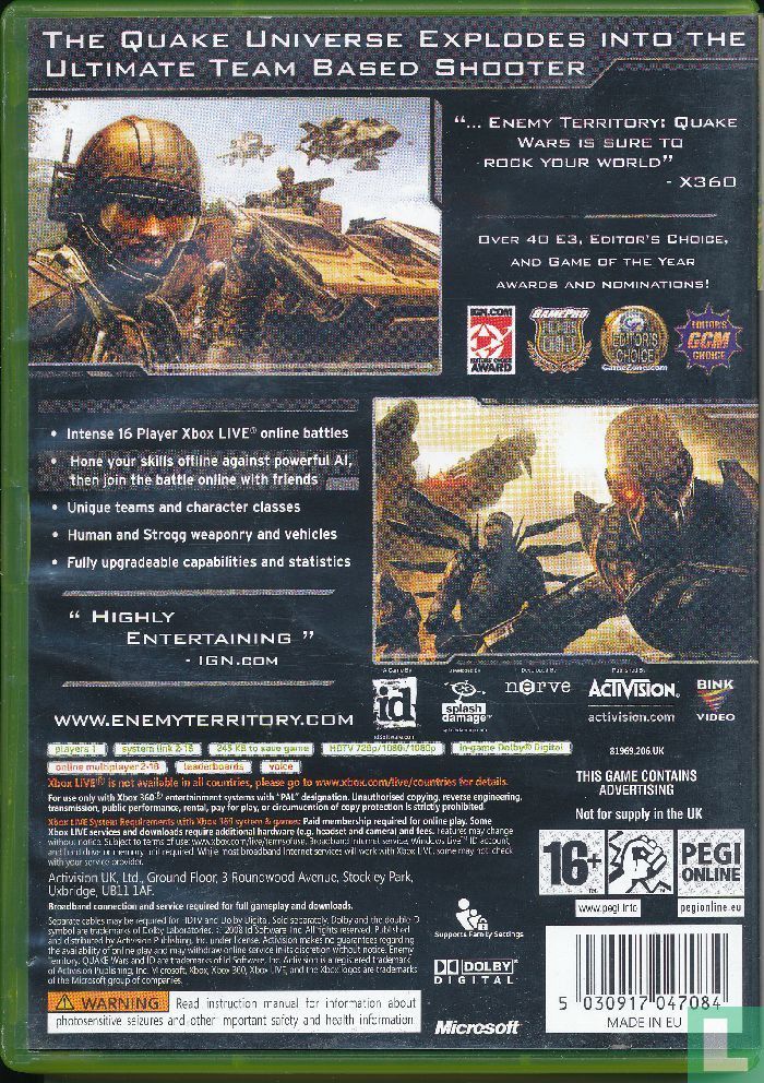 Enemy Teritory Quake Wars