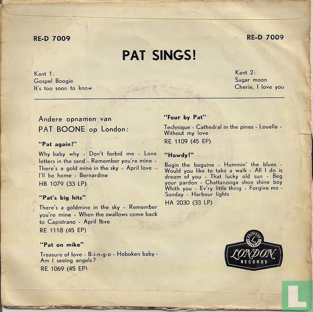 Pat Sings