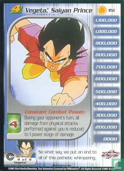 Vegeta, Saiyan Prince (level 4)
