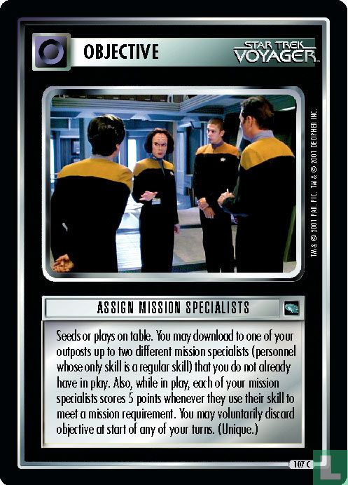 Assign Mission Specialists