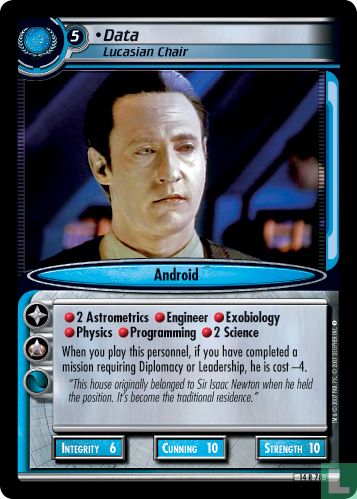 Data (Lucasian Chair)