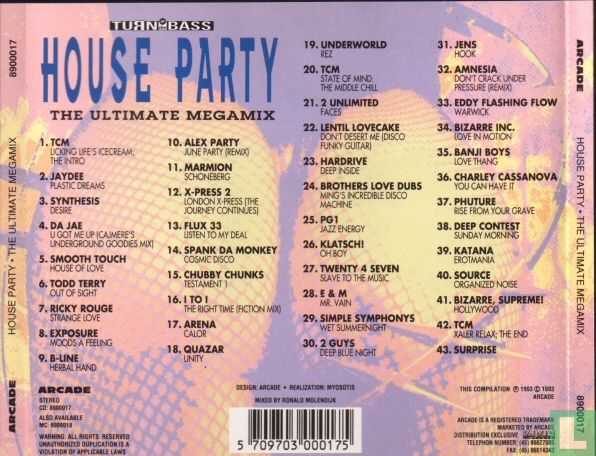 洋楽 HOUSE PARTY II THE ULTIMATE MEGAMIX CD House Party II (The Ultimate Megamix) – 2 x Vinyl (LP, Mixed