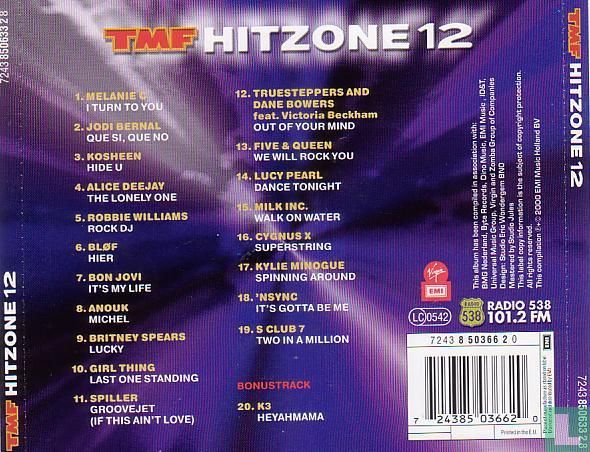 room vinger Kardinaal TMF Hitzone 12 CD 7243 8 50366 2 0 (2000) - Various artists - LastDodo